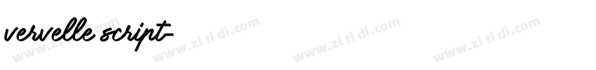 vervelle script字体转换